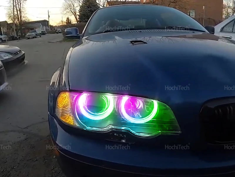 APP Dynamic Angel Eyes Rings Light DRL with Turn Signal Light for BMW 3 5 7 Series E36 E46 E39 E38 728i 740d 325i 328i 740i 730d