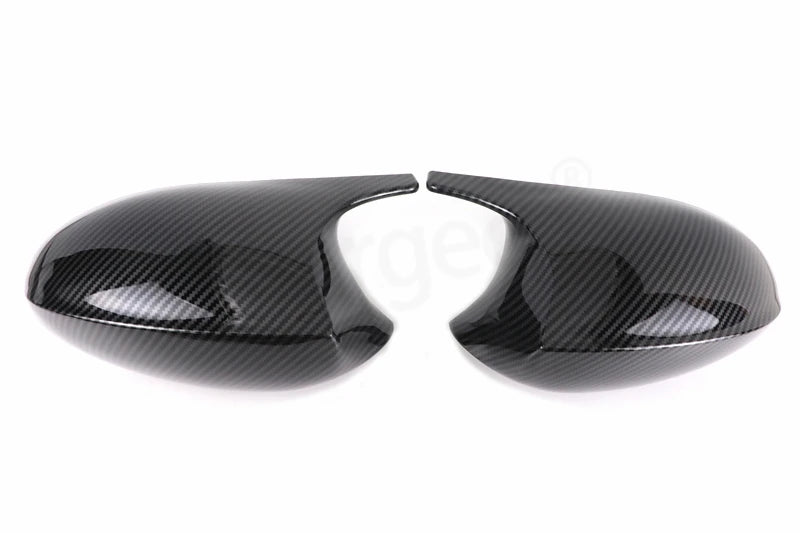 Carbon Fiber Pattern Black Side Mirror cover Caps Replacement for BMW E90 E91 2005-2011 E92 E93 2006-2013 E81 E82 E88 E87 E88