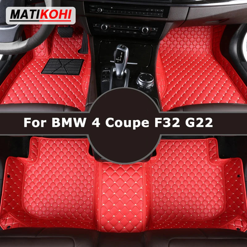 MATIKOHI Custom Car Floor Mats For BMW 4 Coupe F32 G22 2013-2023 2Doors Auto Carpets Foot Coche Accessorie