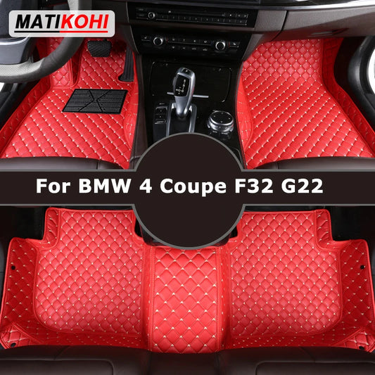 MATIKOHI Custom Car Floor Mats For BMW 4 Coupe F32 G22 2013-2023 2Doors Auto Carpets Foot Coche Accessorie