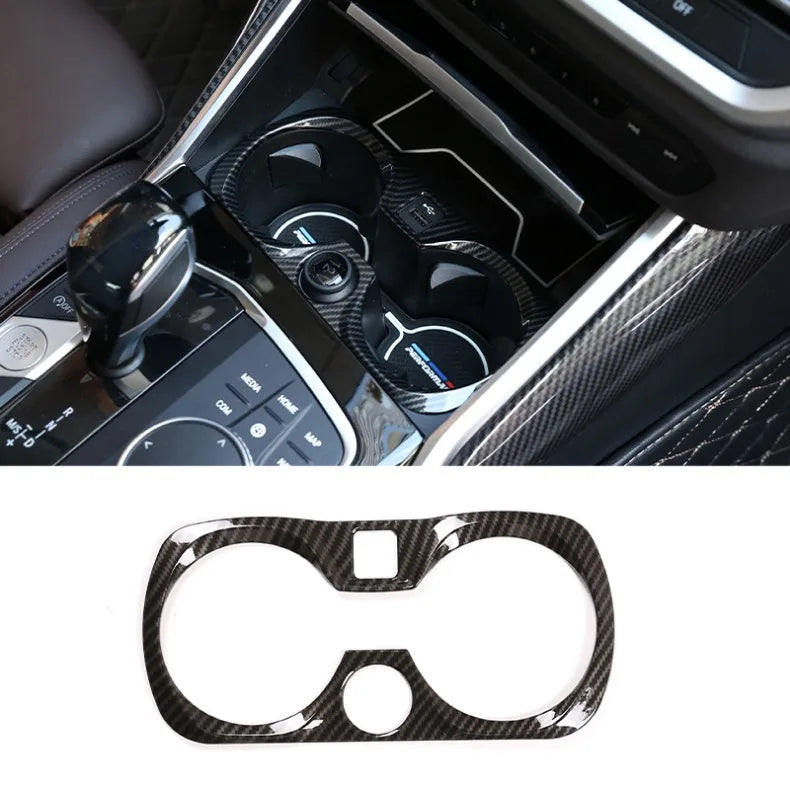 For BMW 3 Series G20 2020-2022 ABS Carbon Fiber Interior Kit Dashboard Console Gear Shift Panel Decoration Cover Trim Stickers