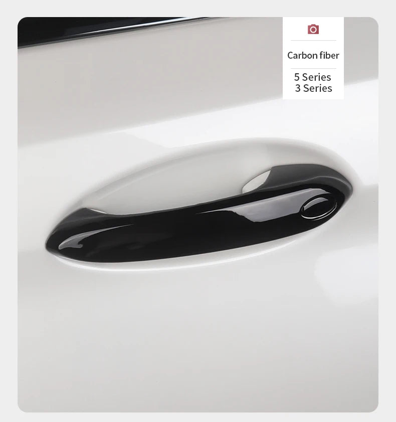 4PCS Car Door Handle Cover Trim Exterior Decoration For BMW G20 G30 G32 X1 F48 X2 F39 X3 G01 X4 G02 X5 F15 G05 G06 5 Series LHD