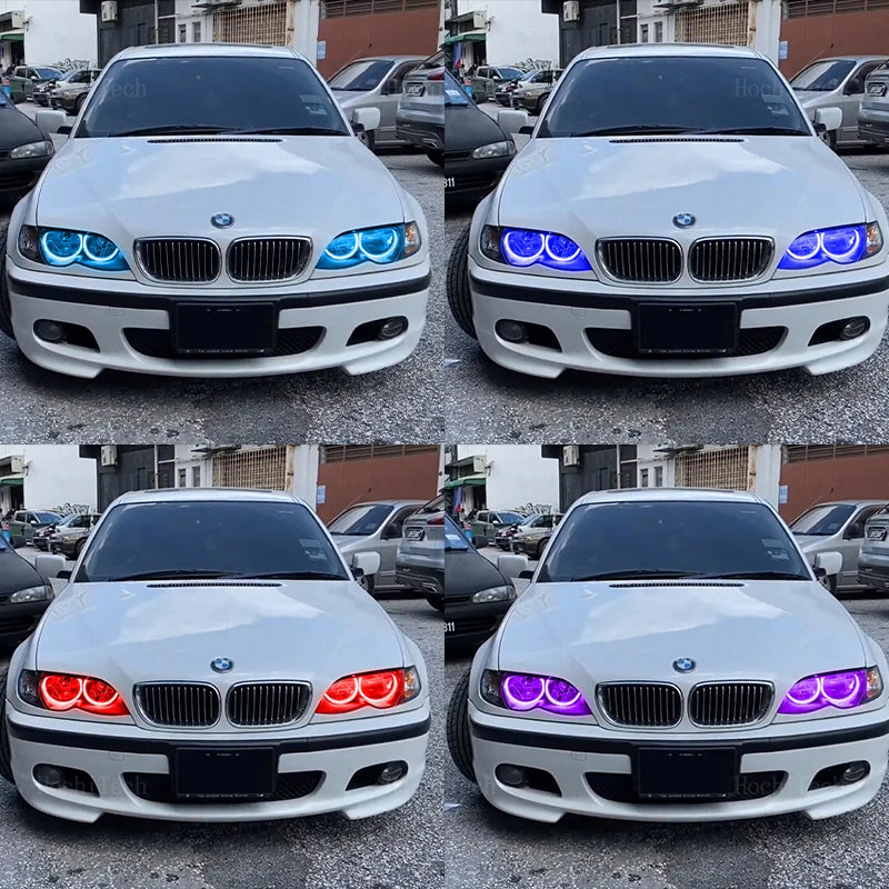 APP Dynamic Angel Eyes Rings Light DRL with Turn Signal Light for BMW 3 5 7 Series E36 E46 E39 E38 728i 740d 325i 328i 740i 730d