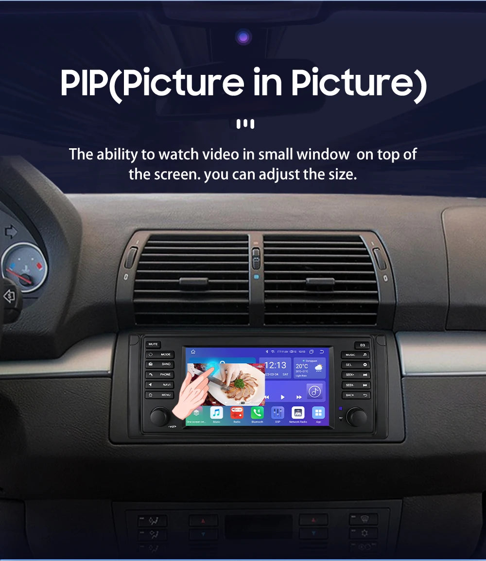 Hizpo Car Intelligent Systems for BMW 5 Series E39 X5 E53 M5 1996-2003 Multimedia 2din Autoradio Android 13 Auto Carplay 7862 4G