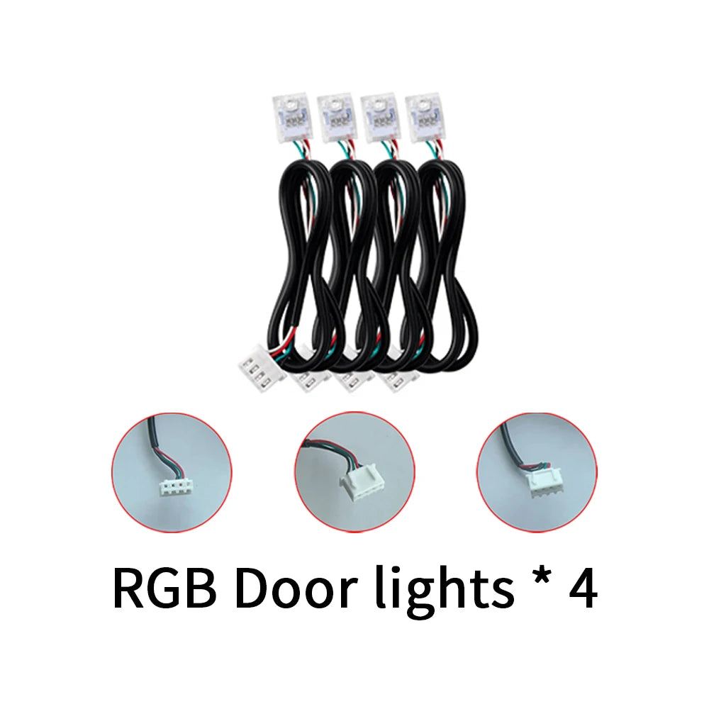 RGBIC "LED Lamp" App Symphony Full Colors Streamer LED Ambient Light Accessories 3wire Strip (4 wire RGB Door/Storage/Footlight)