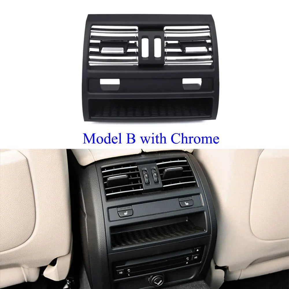 LHD Front Central Left Right Rear AC Conditioner Chromed Air Vent Grille Outlet Panel For BMW 5 Series F10 F11 2010-2017
