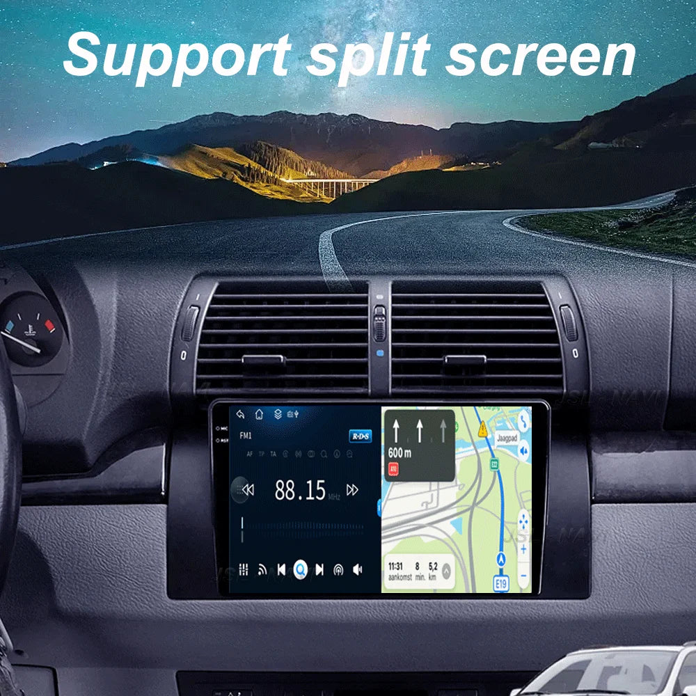 Android Autoradio 15 For BMW X5 E39 E53 1999 - 2006  Multimedia Video Player Stereo Navigation GPS No 2din 2 din dvd