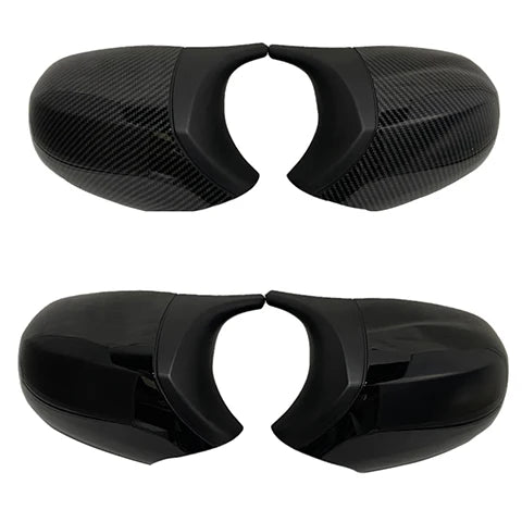 2xMirror Cover E90 Car Side Door Rearview Side Mirror Cover Cap For BMW E90 E91 2005-2007 E92 E93 2006-2009 M3 Style E80 E81 E87