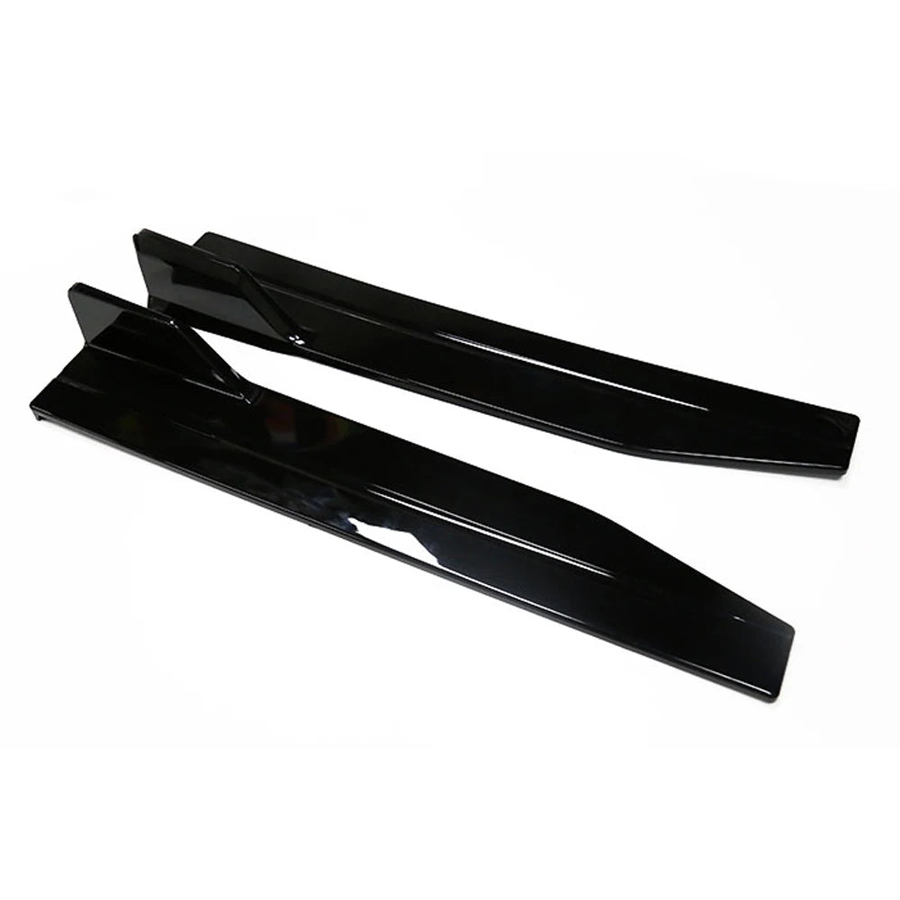 56cm Car Side Skirts Extension Rocker Splitters Diffuser Winglet Wings Universal 22.04inch Bumper Lip Trim Protector with Screws