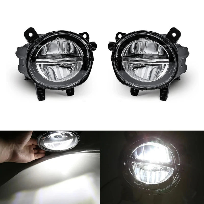 63177315559 63177315560 For BMW F20 F21 F22 F23 F30 F31 F32 F34 GT F35 LCI Car Fog Lamp LED Front Bumper Driving Lights DRL 12V