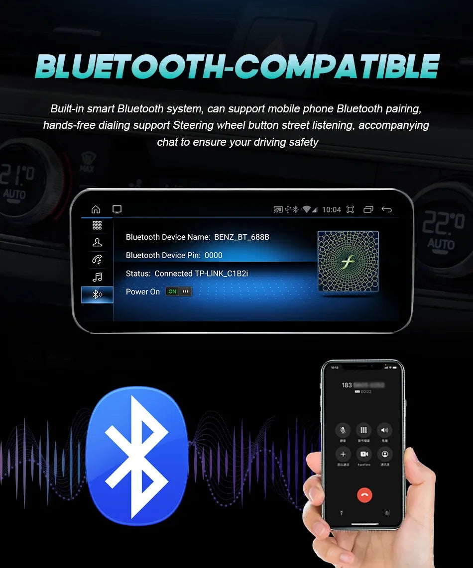 Wireless Carplay Android 14 For BMW F20 F30 F21 F22 F31 F32 F33 F34 F36 NBT EVO Multimedia Player Auto Radio Screen GPS