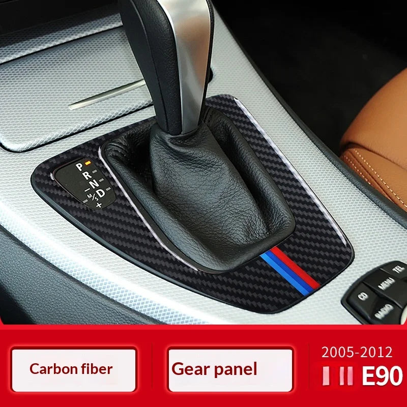 Applicable For Bmw 05-12Style E90/E92/E93 Gear Panel Decorative Frame Gear Carbon Fiber Interior Modification