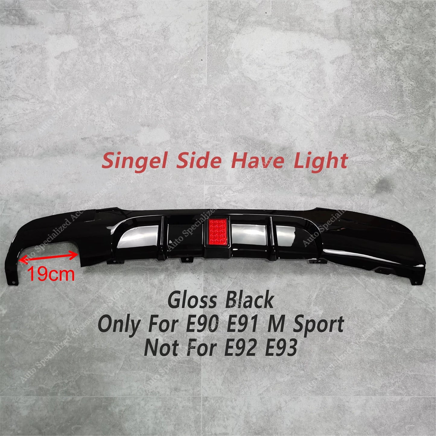 MP Style Gloss Rear Diffuser Rear Bumper Lip Splitter For Bmw E90 E91 320d 325d 330d 335i 05-12 4-Door M Sport Bodykits Tuning