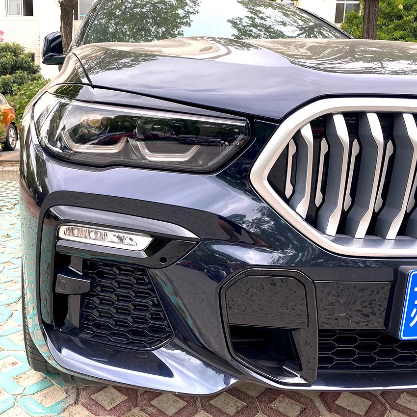 2018 To Up For BMW X5 G05 X6 G06 30i 30d 35i 35d 40i 40d 45e M50i M50d Evil Headlight Eyebrows Eyelid Eyelash Head Light Lamp