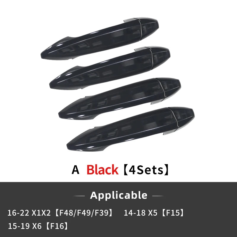 4PCS Car Door Handle Cover Trim Exterior Decoration For BMW G20 G30 G32 X1 F48 X2 F39 X3 G01 X4 G02 X5 F15 G05 G06 5 Series LHD