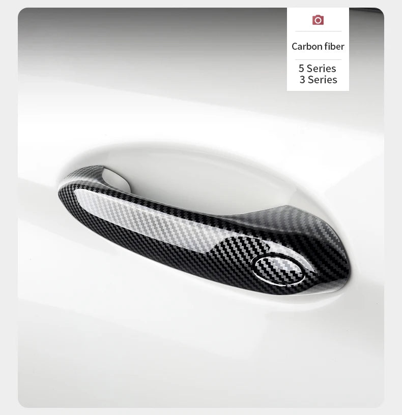 4PCS Car Door Handle Cover Trim Exterior Decoration For BMW G20 G30 G32 X1 F48 X2 F39 X3 G01 X4 G02 X5 F15 G05 G06 5 Series LHD