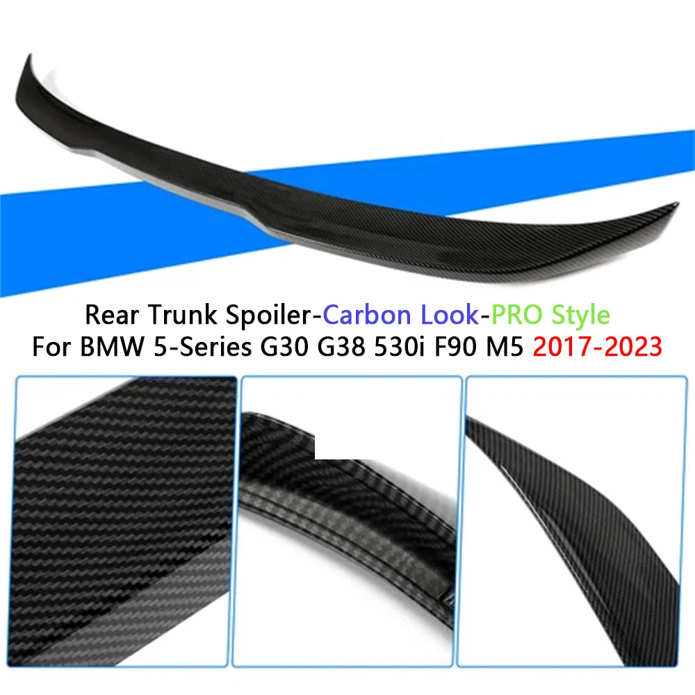 Rear Trunk Spoiler Wing For BMW 5-Series G30 G38 530i F90 M5 17-23 Accessories G30 aileron becquet Auto Exterior Parts HOT SALE