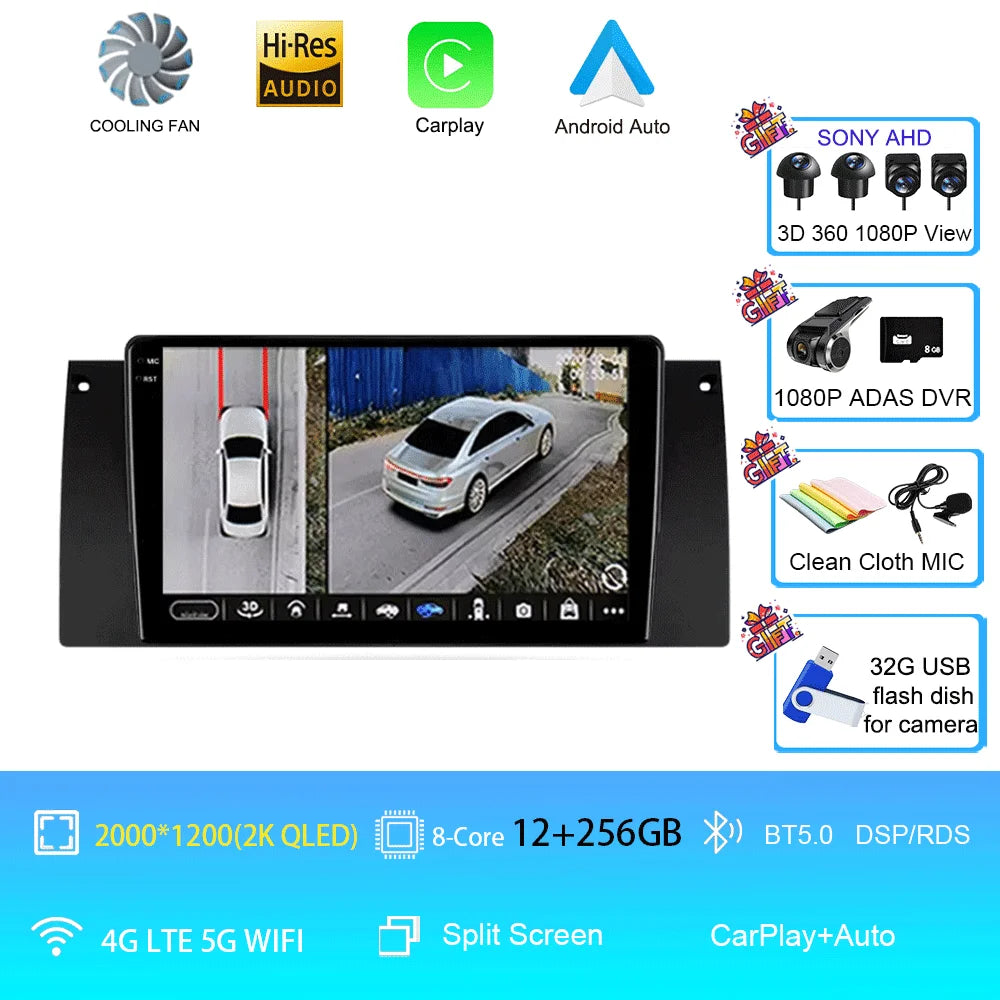 Android Autoradio 15 For BMW X5 E39 E53 1999 - 2006  Multimedia Video Player Stereo Navigation GPS No 2din 2 din dvd