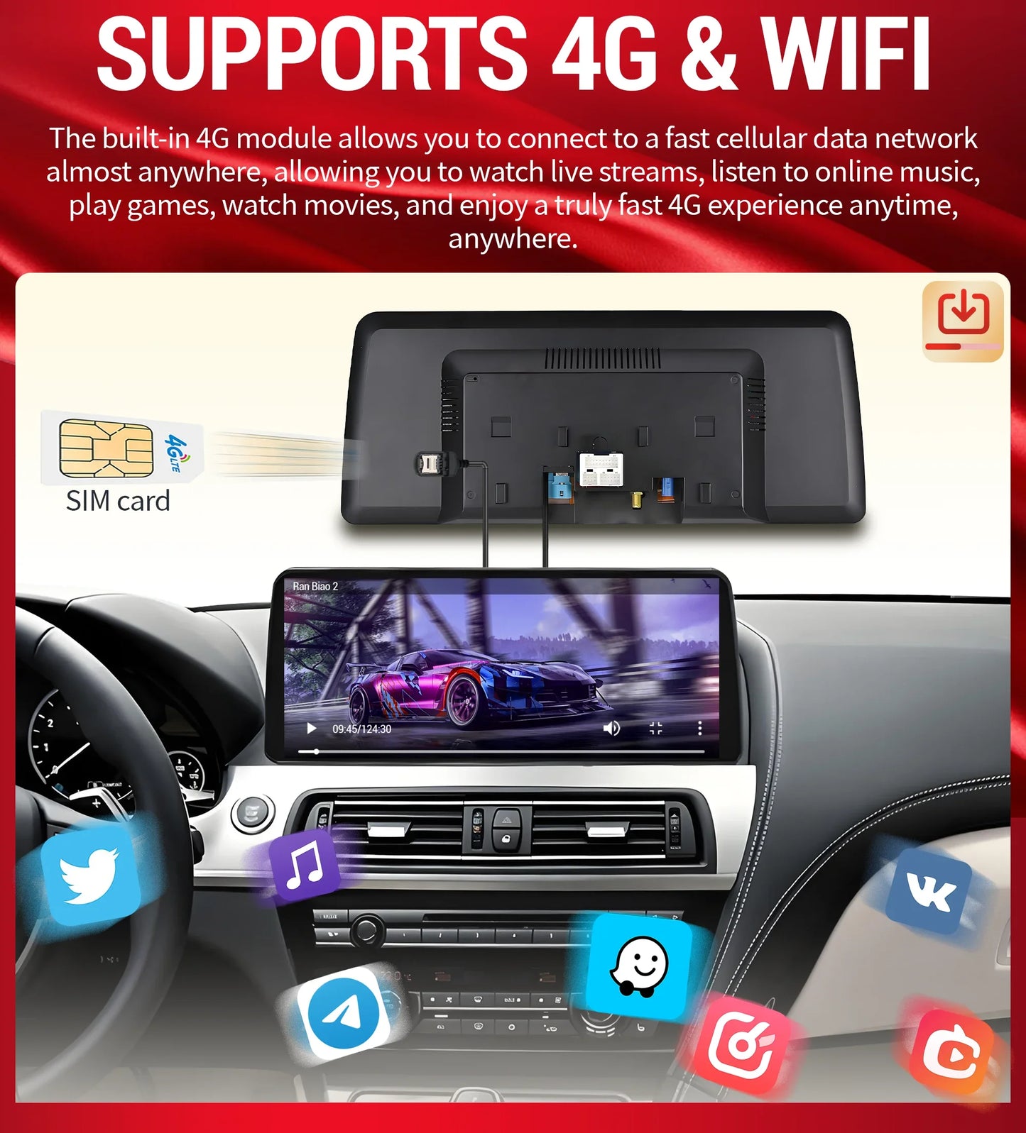 12.3 inch Android 13 For BMW X3 G01 X4 G02 2018-2022 Car Radio 4G GPS Wireless Bluetooth Carplay Snapdragon 680 Head Unit Screen