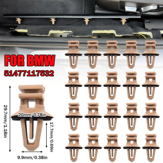 Sill Door Entrance Trims Clips 10mm Interior Clip Fasteners 51477117532 for BMW 1 2 3 4 5 6 Series E90 E60 E61 F30 F31 F80
