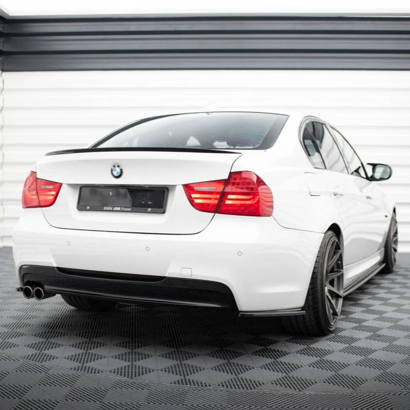 Maxton Style Rear Side Splitters for BMW E90 M Pack 315i 320i 325i 2004-2008 2pcs Rear Bumper Side Spoiler Diffuser Bodykit