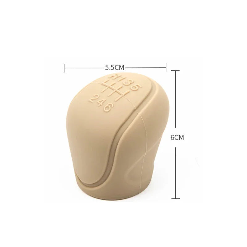 Manual 5 / 6 Speed Car Silicone Gear Shift Knob Cover Gear Shift Non-Slip Grip Handle Protective Covers Car Interior Accessories