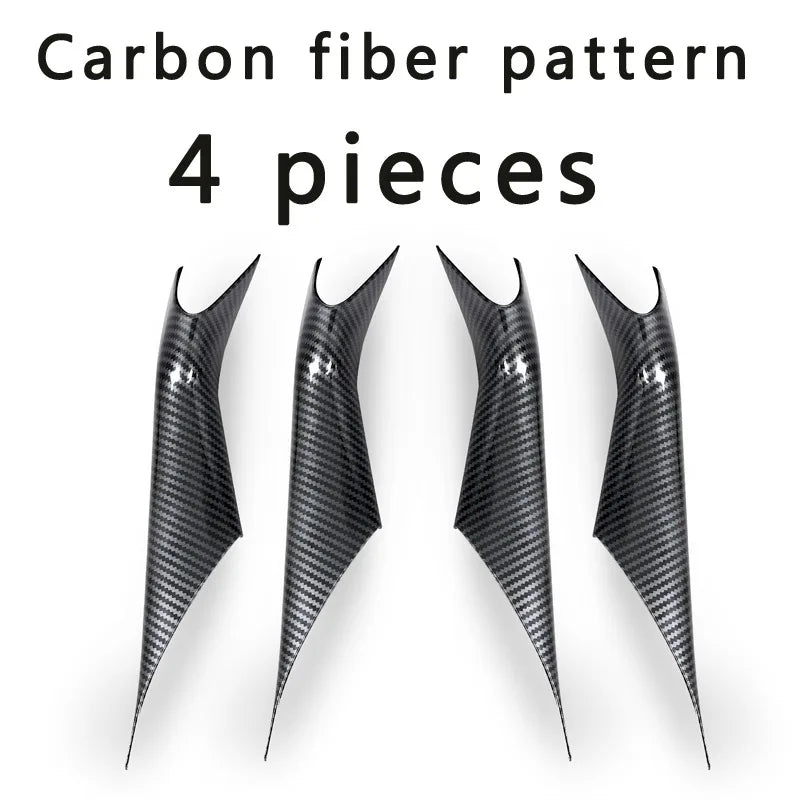 Car Interior Door Panel Grab Handle Covers Carbon Fiber Armrest Protective Trim Car Styling for BMW 5 Series G30 Accessories