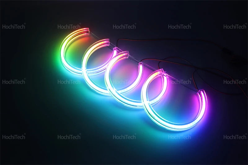 APP Dynamic Angel Eyes Rings Light DRL with Turn Signal Light for BMW 3 5 7 Series E36 E46 E39 E38 728i 740d 325i 328i 740i 730d