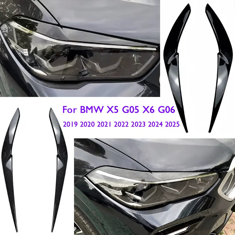 Headlight eyebrows for BMW X5 G05 and X6 G06