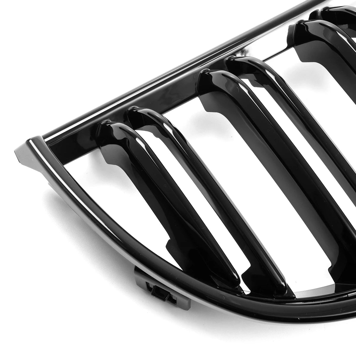 Car Grille Grill Front Kidney Gloss Black Double Slat Hood Grille For BMW E90 E91 Pre-Facelift 2005 2006 2007 2008 Racing Grills