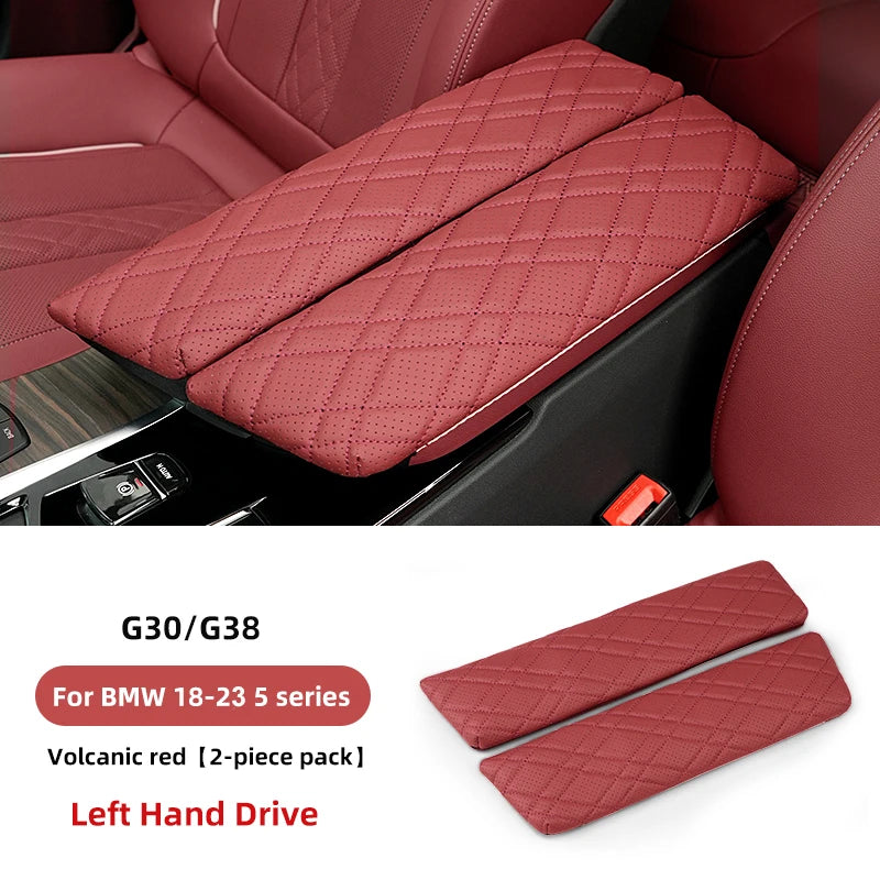 2pc Car Armrest Box Pad Auto Central Arm Rest Box Cover Protect Mat Interior Styling Accessory For BMW G30 G38 G32 6GT 2018-2023