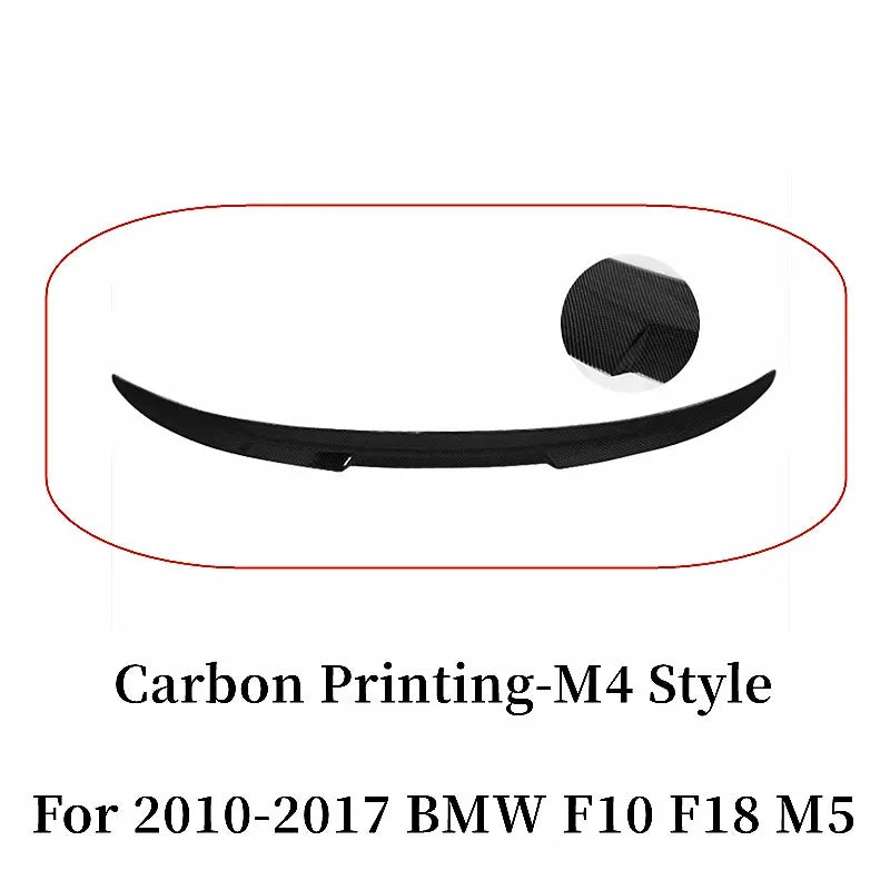 For BMW 5 Series F10 F18 M5 520i 525i 528i 530i 530i M4 M5 MP PSM Style Rear Trunk Lid Car Spoiler Wings Tuning Accessories Part