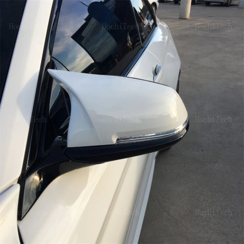 2x White mirror cover Black mirror cover Overlay for BMW 1 2 3 3GT 4 X1 E84 M2 i3 Series F20 F21 F22 F23 F30 F31 F32 F33 F34 F80