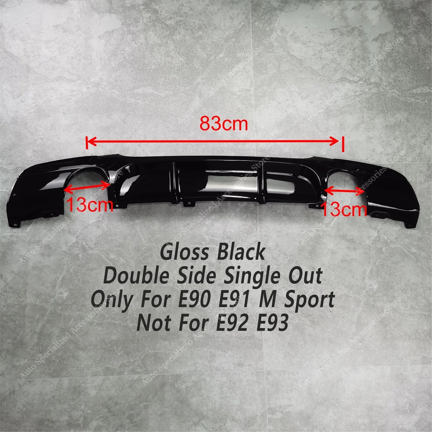 MP Style Gloss Rear Diffuser Rear Bumper Lip Splitter For Bmw E90 E91 320d 325d 330d 335i 05-12 4-Door M Sport Bodykits Tuning