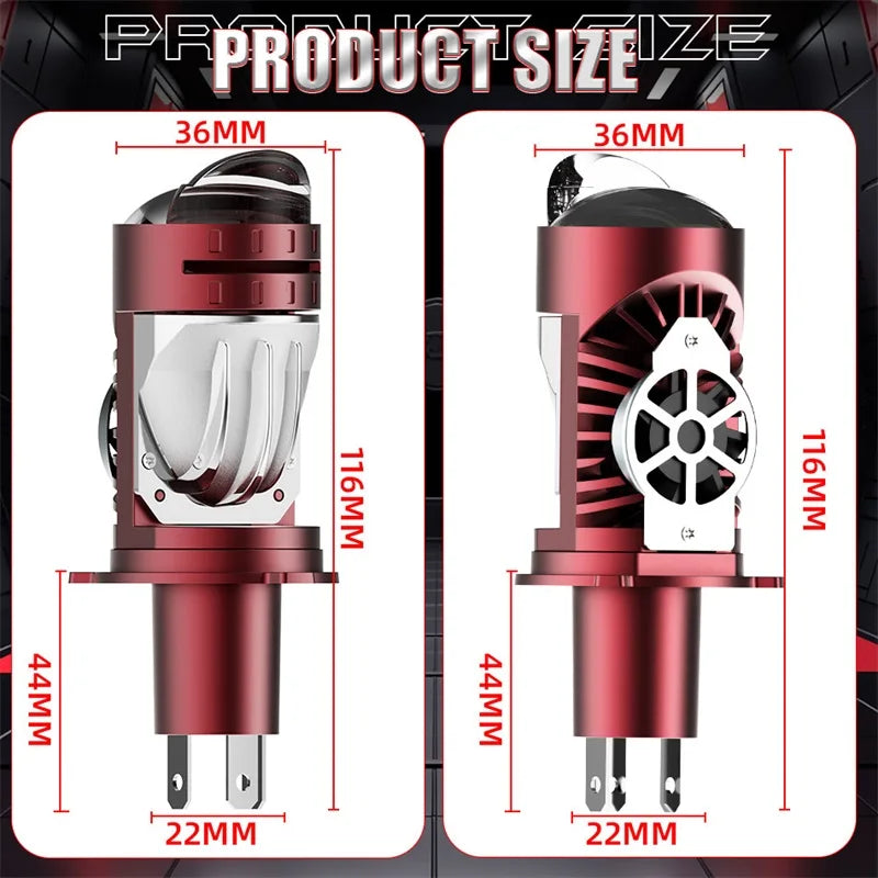 3000W New H4/9003/HB2 LED Headlight Bulb Projector Canbus Super Bright LED 4000000LM 6500K Hi/Low Beam Apply For Car&Motorcycle