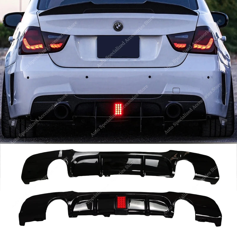 M Performance-style rear diffuser lip for BMW E90 and E91 M Sport