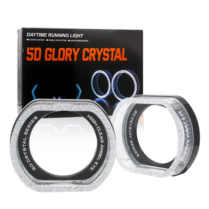 Rectangular RGB Angel Eye Shrouds with App (2.5/3 in), universal fit, view 13