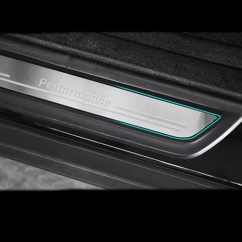 For BMW 1 2 3 4 5 Series F10 F20 F30 F34 X3 X5 X6 Accessories Welcome pedal Door Sill Scuff Plate Guards Protector Cover strip