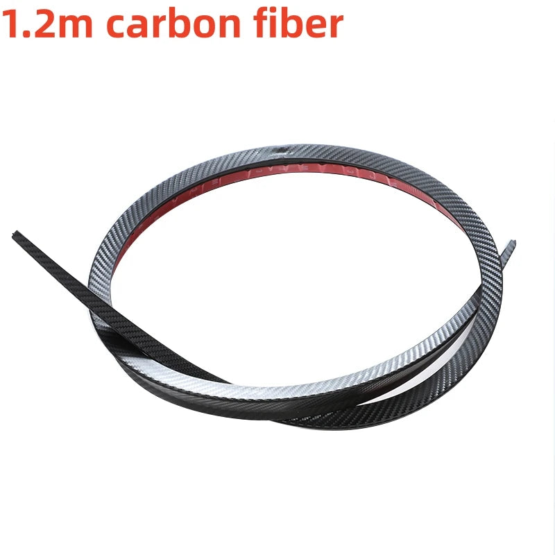 Universal Soft Car Spoiler Sticker Trim Trunk Wing 1.2/1.5m Black Bonnet Hatch Gate Lightweight Lip PU Roof Flexible New