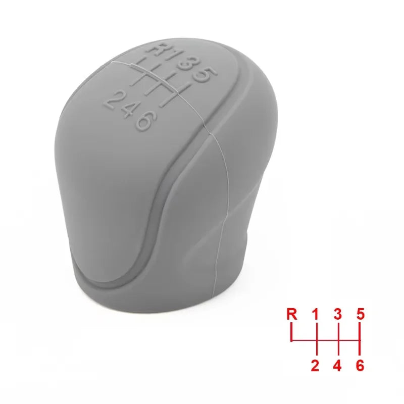 Manual 5 / 6 Speed Car Silicone Gear Shift Knob Cover Gear Shift Non-Slip Grip Handle Protective Covers Car Interior Accessories