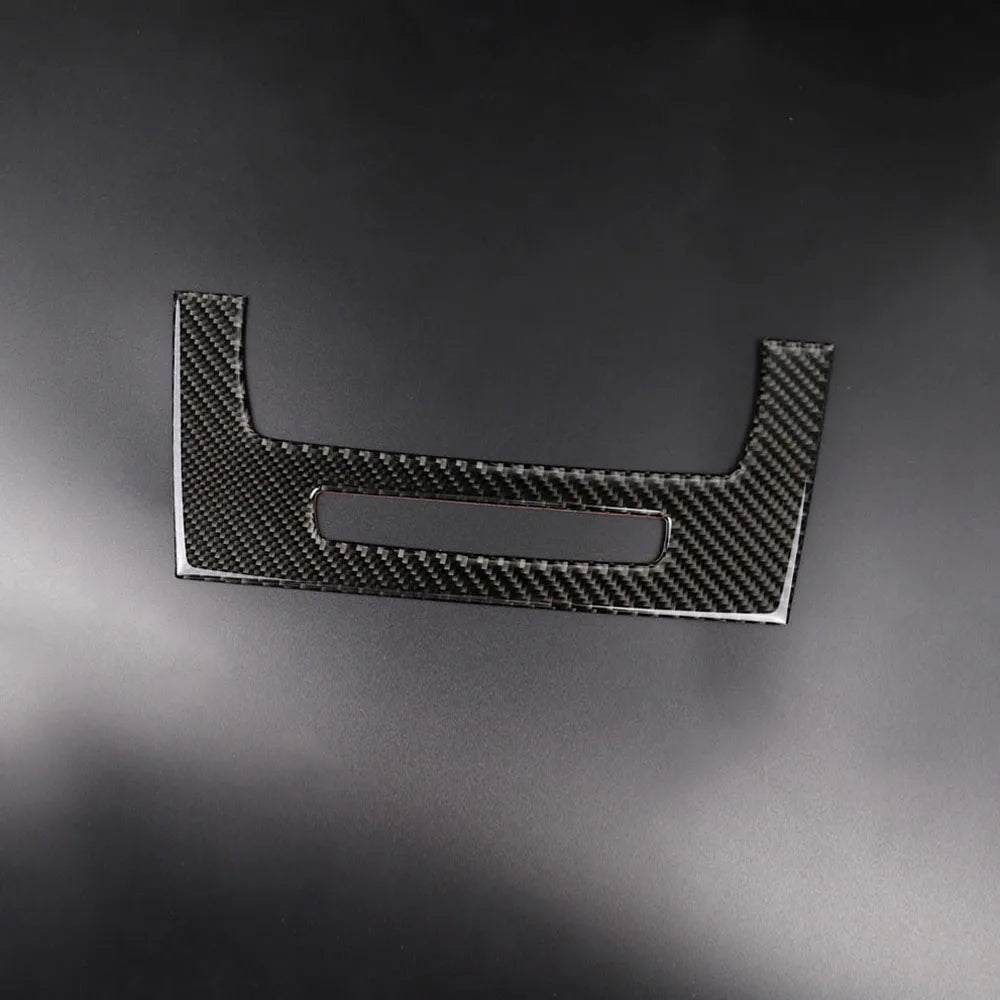 For BMW E90 E92 E93 3 Series Accessories Car Interior Real Carbon Fiber Air Conditioning CD Console Panel Cover Trim Car Styling