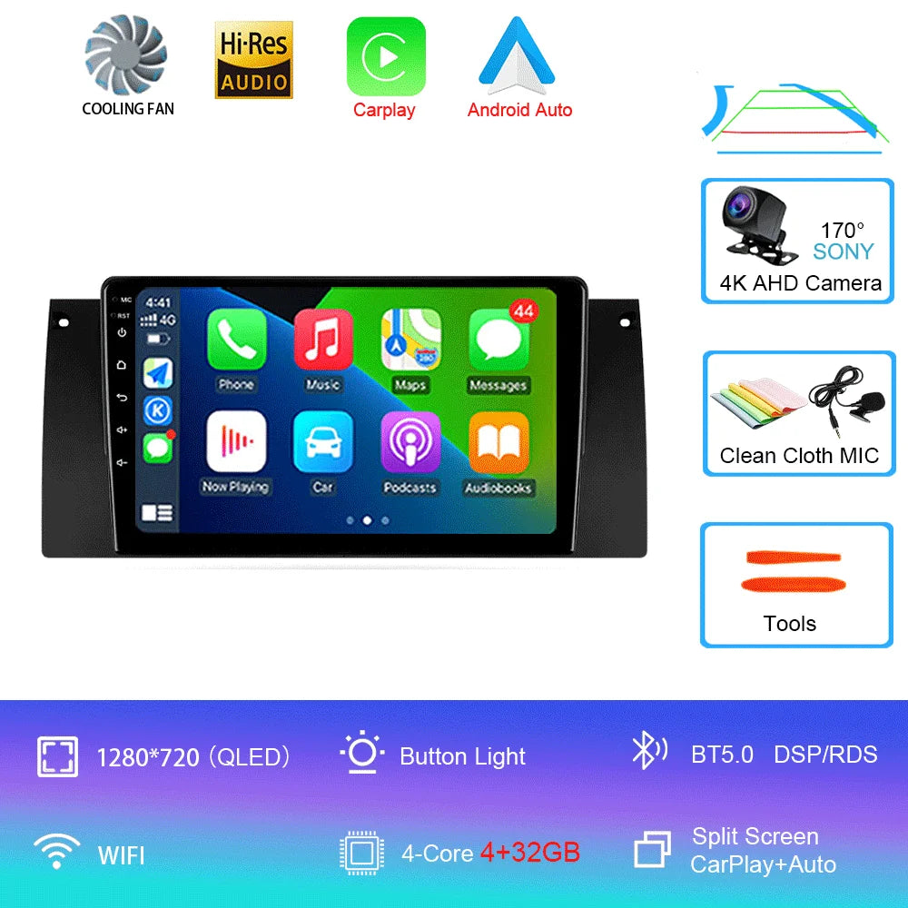 Android Autoradio 15 For BMW X5 E39 E53 1999 - 2006  Multimedia Video Player Stereo Navigation GPS No 2din 2 din dvd