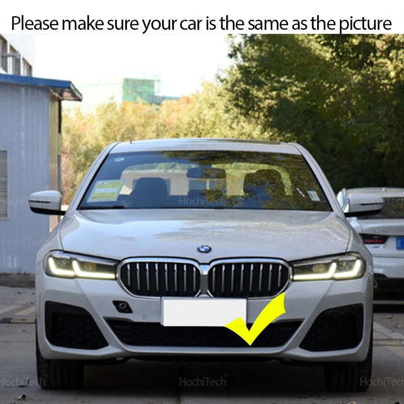 For BMW 5 Series G30 G38 G31 F90 M5 LCI 2020-2023 Car Front Bumper Grille Racing Grills Replacement 2 Slat Gloss Black Grilles
