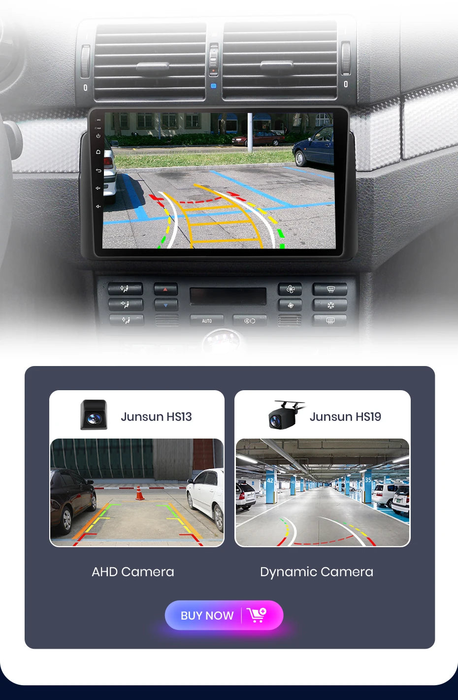 Junsun Wireless CarPlay Android Auto Car Radio For BMW M3 E46 1998-2006 GPS Multimedia 2 din Intelligent Systems Stereo