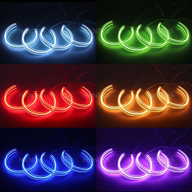 APP Dynamic Angel Eyes Rings Light DRL with Turn Signal Light for BMW 3 5 7 Series E36 E46 E39 E38 728i 740d 325i 328i 740i 730d