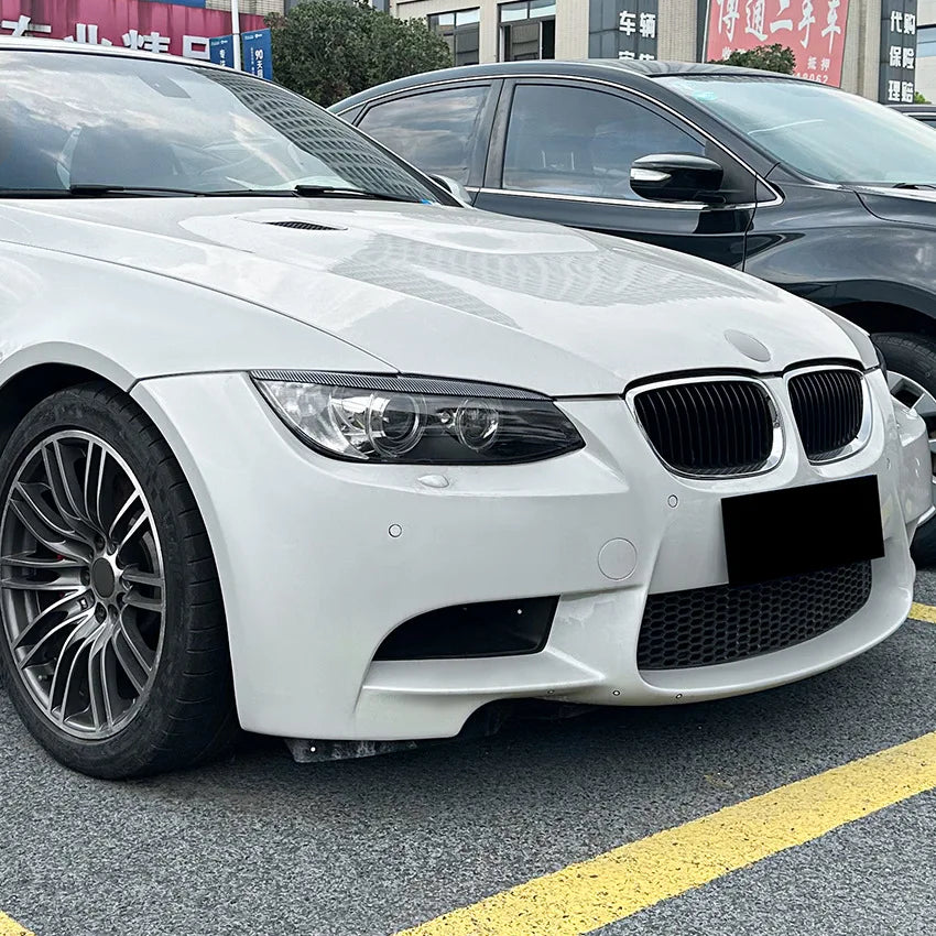 ABS Gloss Headlight Eyebrows Eyelids 2Pcs for BMW E92 E93 3 Series 325i 330i 330d 335i 335d Pre-LCI 3D Stickers Car Accessories