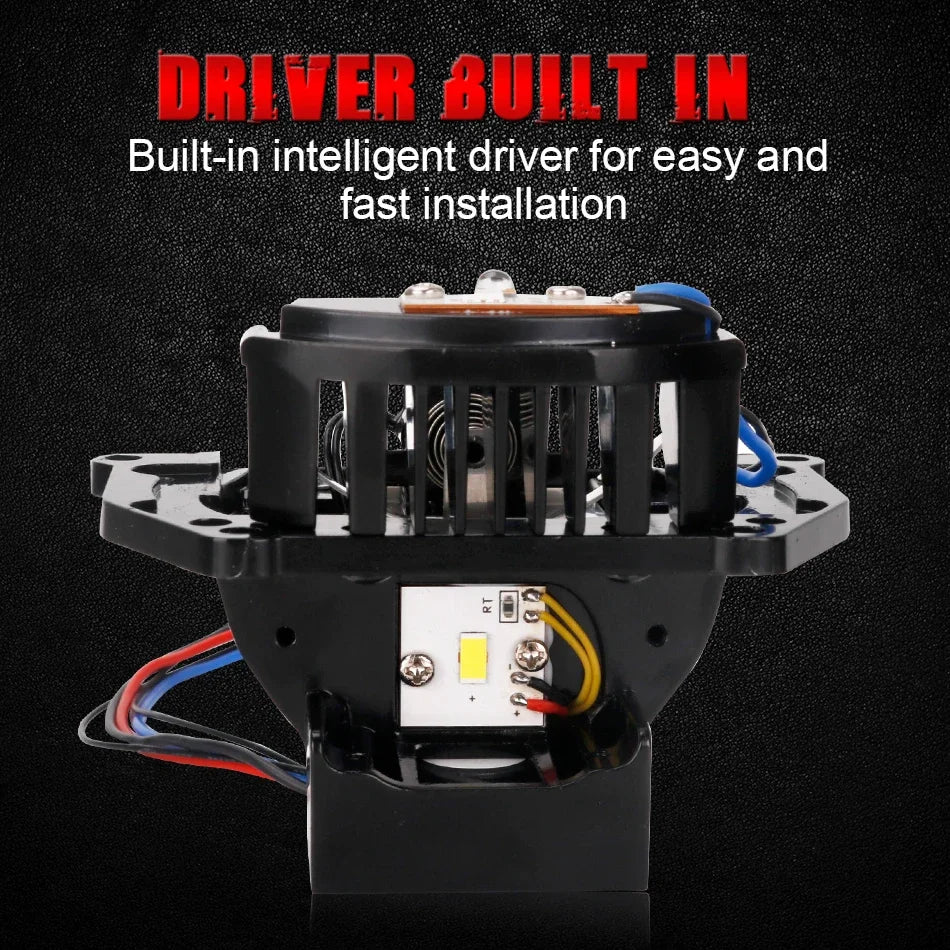 160W Bi-LED Laser Pro Projector Lenses 3 inch Headlight LED Lamp For Hella 3R G5 Frame Car Styling Retrofit High/Low Beam Lens