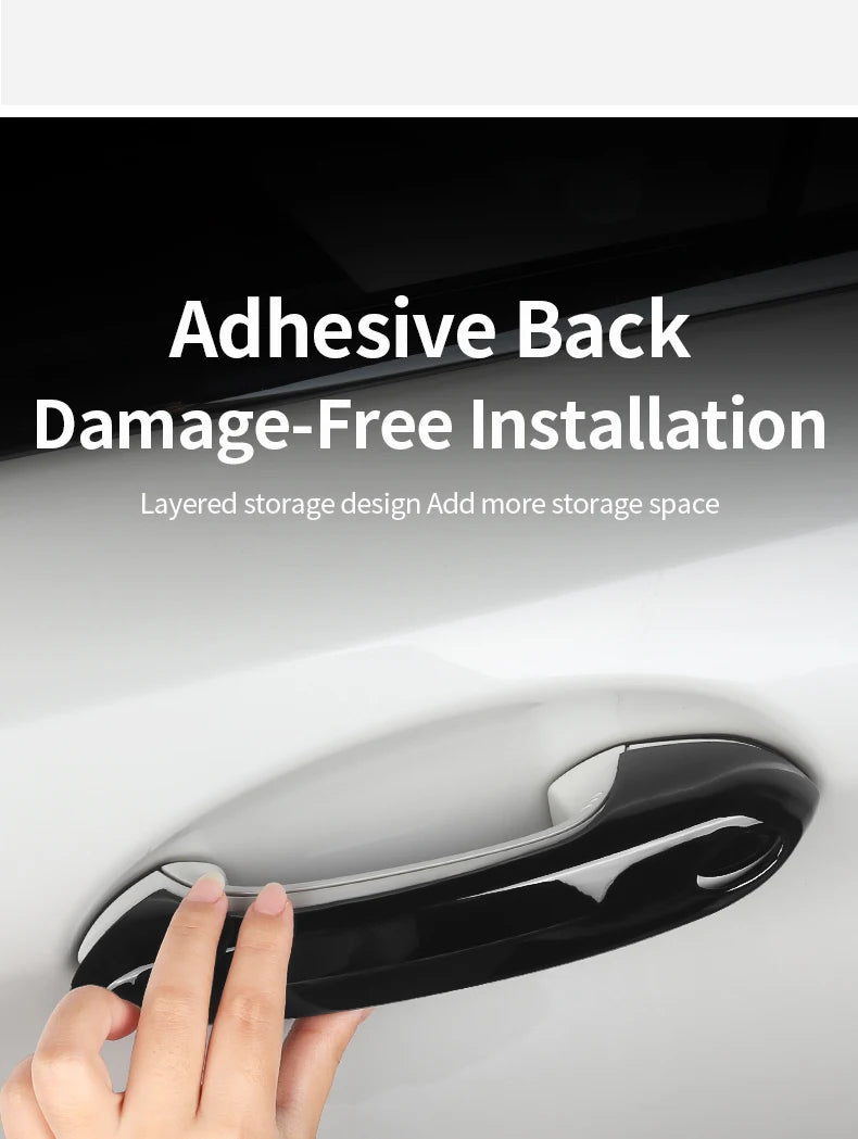 4PCS Car Door Handle Cover Trim Exterior Decoration For BMW G20 G30 G32 X1 F48 X2 F39 X3 G01 X4 G02 X5 F15 G05 G06 5 Series LHD