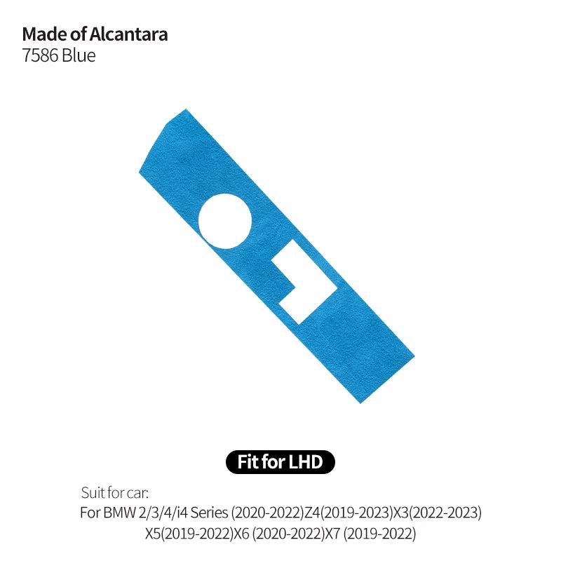 Made of Alcanrata For BMW G20 G22 G07 F44 i4 G29 X3 G01 X5 G05 G06 Gear Shifter Panel Frame Sticker Car Interior Trim Accessory
