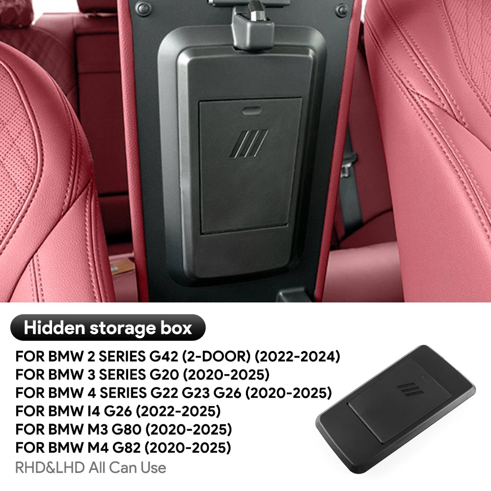 for BMW 2 3 4 Series i4 G26 G20 G22 M3 G80 M4 2020-2023 Car Armrest Hidden Storage Box Organizer Interior Modification Product